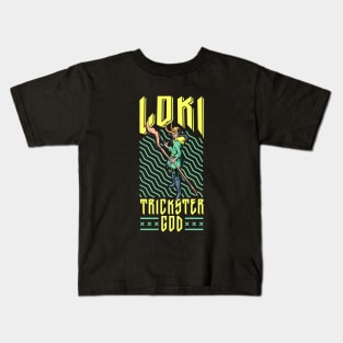 Viking trickster god Loki Kids T-Shirt